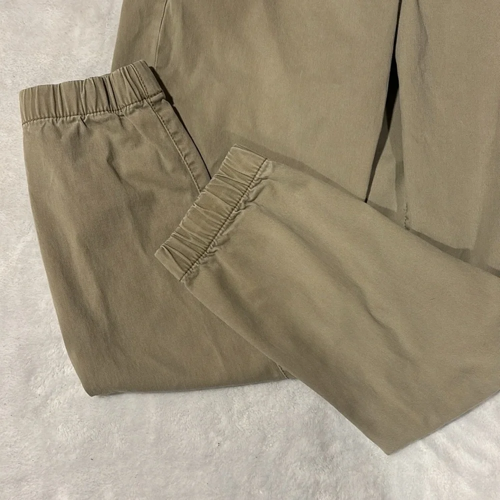 George Jogger Pants Men's Size S (28-30) Tan Elastic Waist Drawstring - Picture 2 of 8